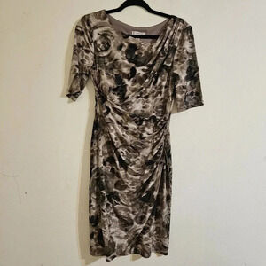 CB Abstract Ruched Dress